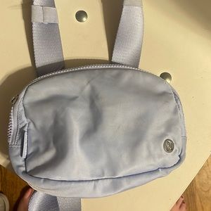 Light blue belt bag slightly used